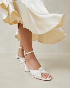 Loeffler Randall Raegan Pearl Pleated Twist Heel -Outlet Velin Studio Store RAEGAN PLFV PEARL 5 1