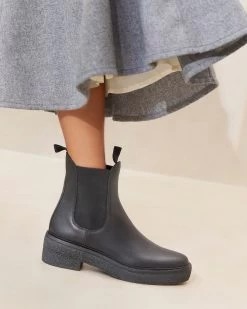 Loeffler Randall Raquel Black Pull-On Boot -Outlet Velin Studio Store RAQUEL BLACKRESHOOT 027copy