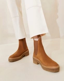 Loeffler Randall Raquel Cacao Pull-On Boot -Outlet Velin Studio Store RAQUEL CACAORESHOOT 060copy