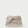 Loeffler Randall Rayne Champagne Bow Clutch