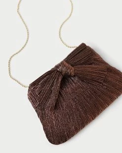 Loeffler Randall Rayne Mocha Bow Clutch -Outlet Velin Studio Store RAYNE PLA MOCHA 4