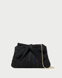Loeffler Randall Rayne Black Bow Clutch