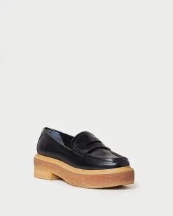 Loeffler Randall Rikki Black Platform Loafer