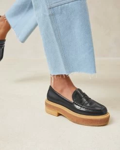 Loeffler Randall Rikki Black Platform Loafer -Outlet Velin Studio Store RIKKI SPAZ BLACK 5
