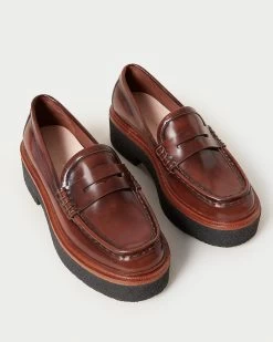 Loeffler Randall Rikki Brown Platform Loafer -Outlet Velin Studio Store RIKKI SPAZ BROWN 3