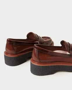 Loeffler Randall Rikki Brown Platform Loafer -Outlet Velin Studio Store RIKKI SPAZ BROWN 4