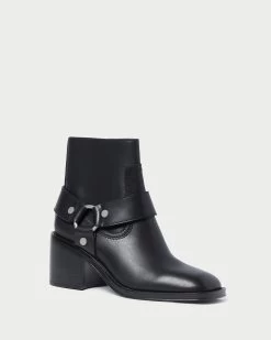 Loeffler Randall River Black Engineer Bootie