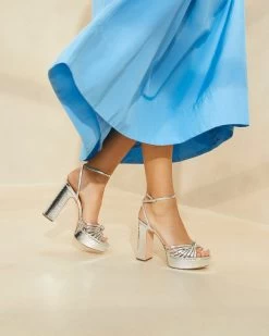 Loeffler Randall Rivka Silver Knot Platform Sandal -Outlet Velin Studio Store RIVKA EMSK SILVR 004copy