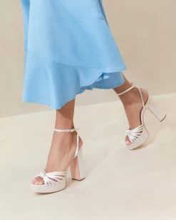 Loeffler Randall Rivka Cream Knot Platform Sandal -Outlet Velin Studio Store RIVKA SATN CREAM 013copy
