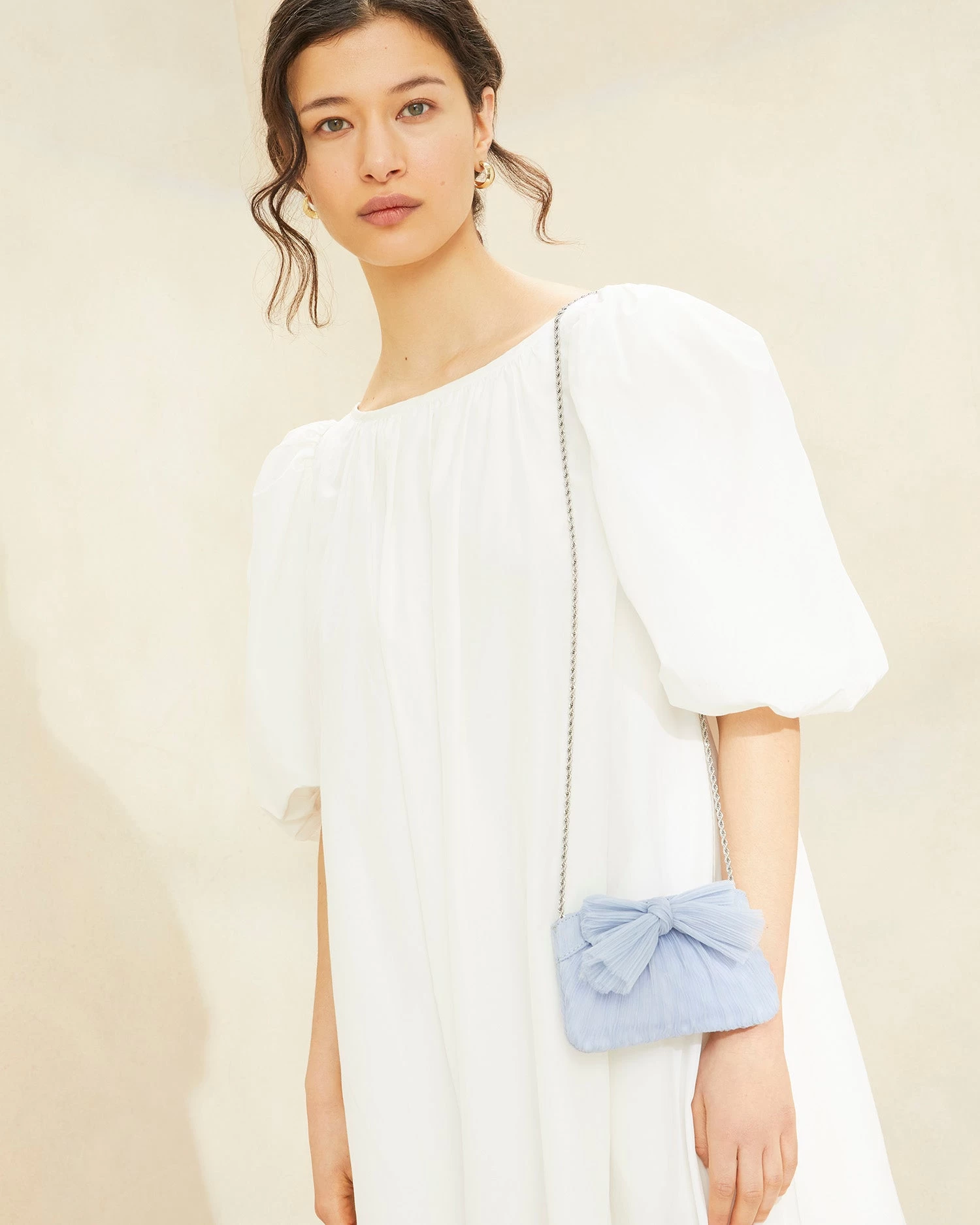 Loeffler Randall Rochelle Blue Mini Bow Clutch 5 Loeffler Randall Rochelle Blue Mini Bow Clutch - Image 5