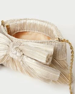 Loeffler Randall Rochelle Platinum Mini Bow Clutch -Outlet Velin Studio Store ROCHELLE PLA PLTNM 4