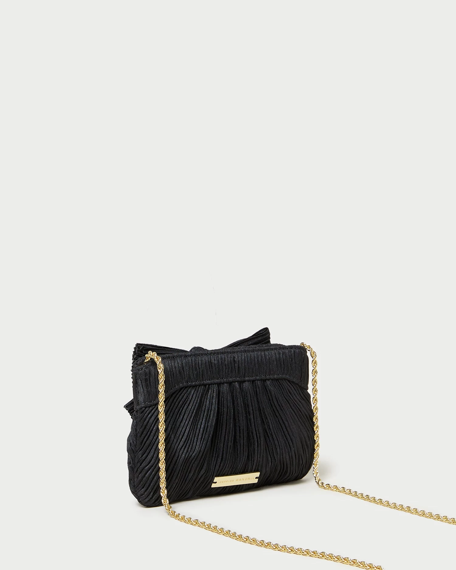 Loeffler Randall Rochelle Black Mini Bow Clutch 2 Loeffler Randall Rochelle Black Mini Bow Clutch - Image 2