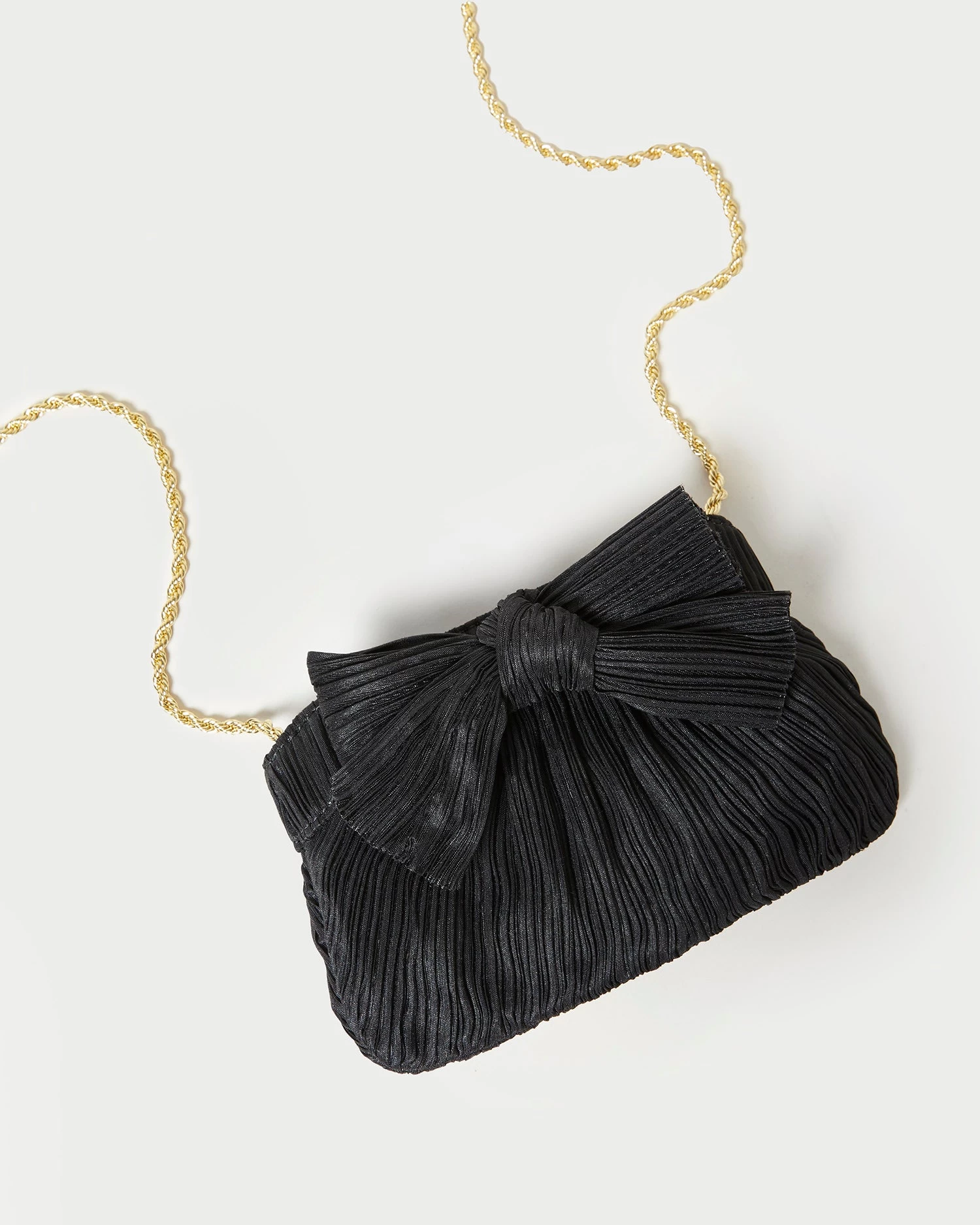 Loeffler Randall Rochelle Black Mini Bow Clutch 4 Loeffler Randall Rochelle Black Mini Bow Clutch - Image 4