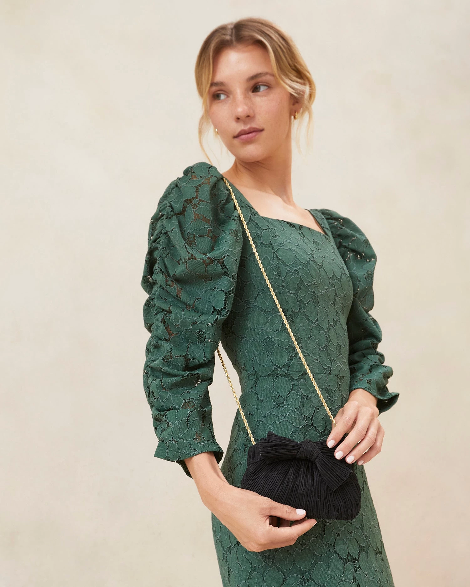 Loeffler Randall Rochelle Black Mini Bow Clutch 5 Loeffler Randall Rochelle Black Mini Bow Clutch - Image 5