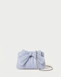 Loeffler Randall Rochelle Blue Mini Bow Clutch