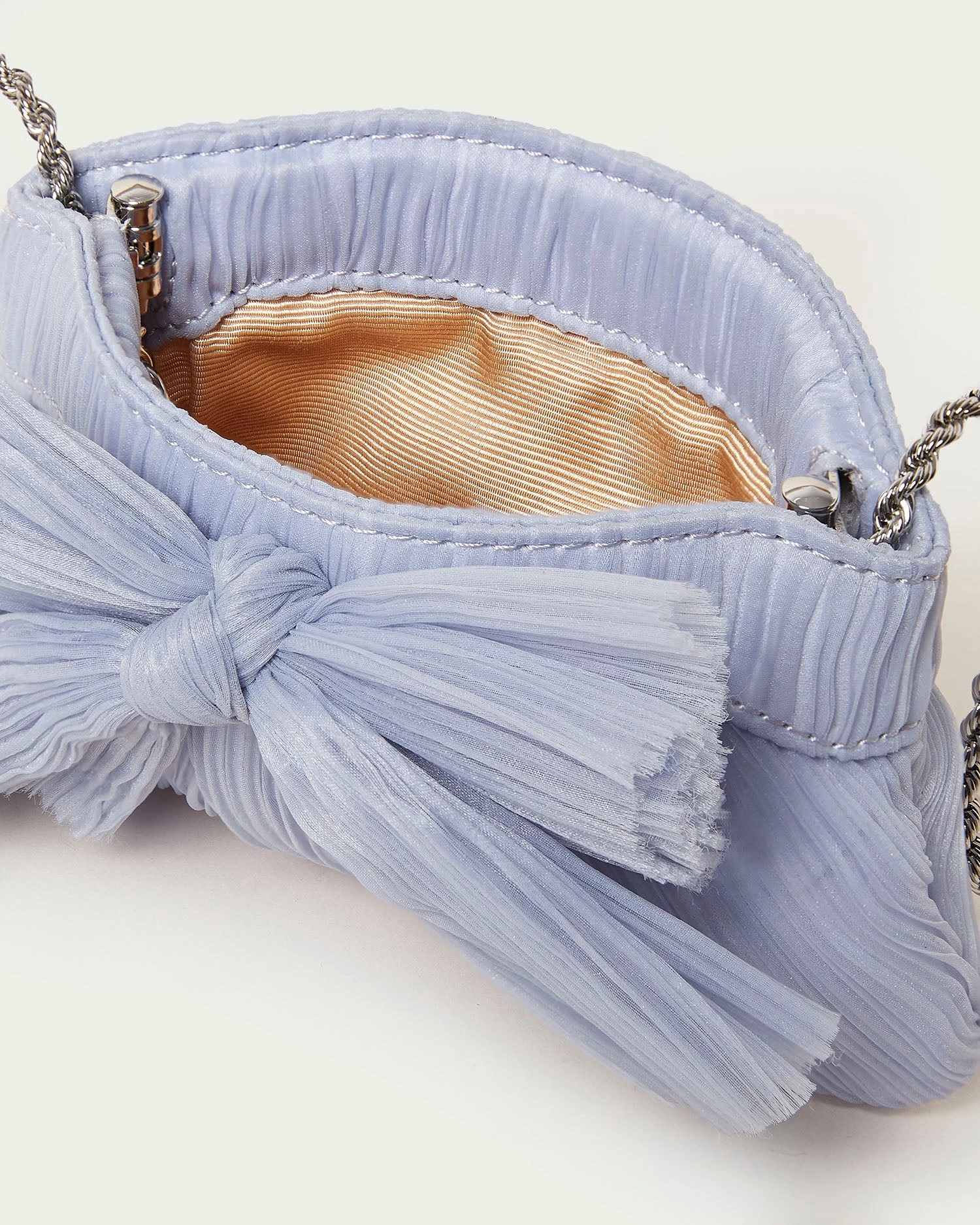 Loeffler Randall Rochelle Blue Mini Bow Clutch 2 Loeffler Randall Rochelle Blue Mini Bow Clutch - Image 2