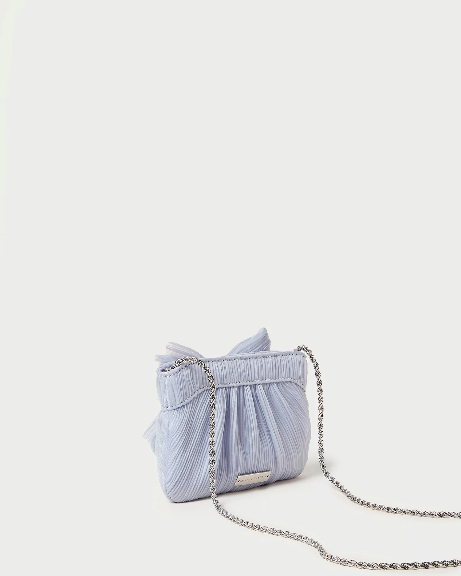Loeffler Randall Rochelle Blue Mini Bow Clutch 4 Loeffler Randall Rochelle Blue Mini Bow Clutch - Image 4