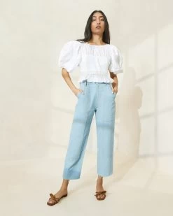 Loeffler Randall Roy Light Denim Carpenter Pant
