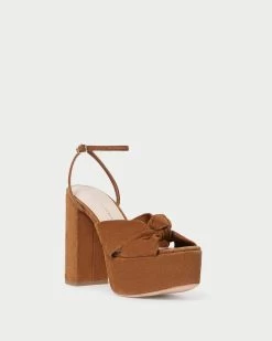 Outlet Velin Studio Store 32 Loeffler Randall Roz Cacao Suede Knot Platform