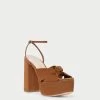Loeffler Randall Roz Cacao Suede Knot Platform