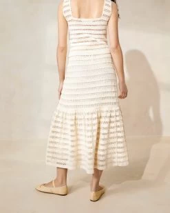 Loeffler Randall Scarlett Natural Crocheted Ruffle-Hem Skirt -Outlet Velin Studio Store SCARLETT CR NATRL 084copy 363a7352 1099 40e9 b1eb 9dfd201958ea