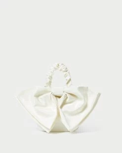 Loeffler Randall Sierra Cream Mini Bow Clutch