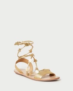 Loeffler Randall Starla Gold Wrap Sandal