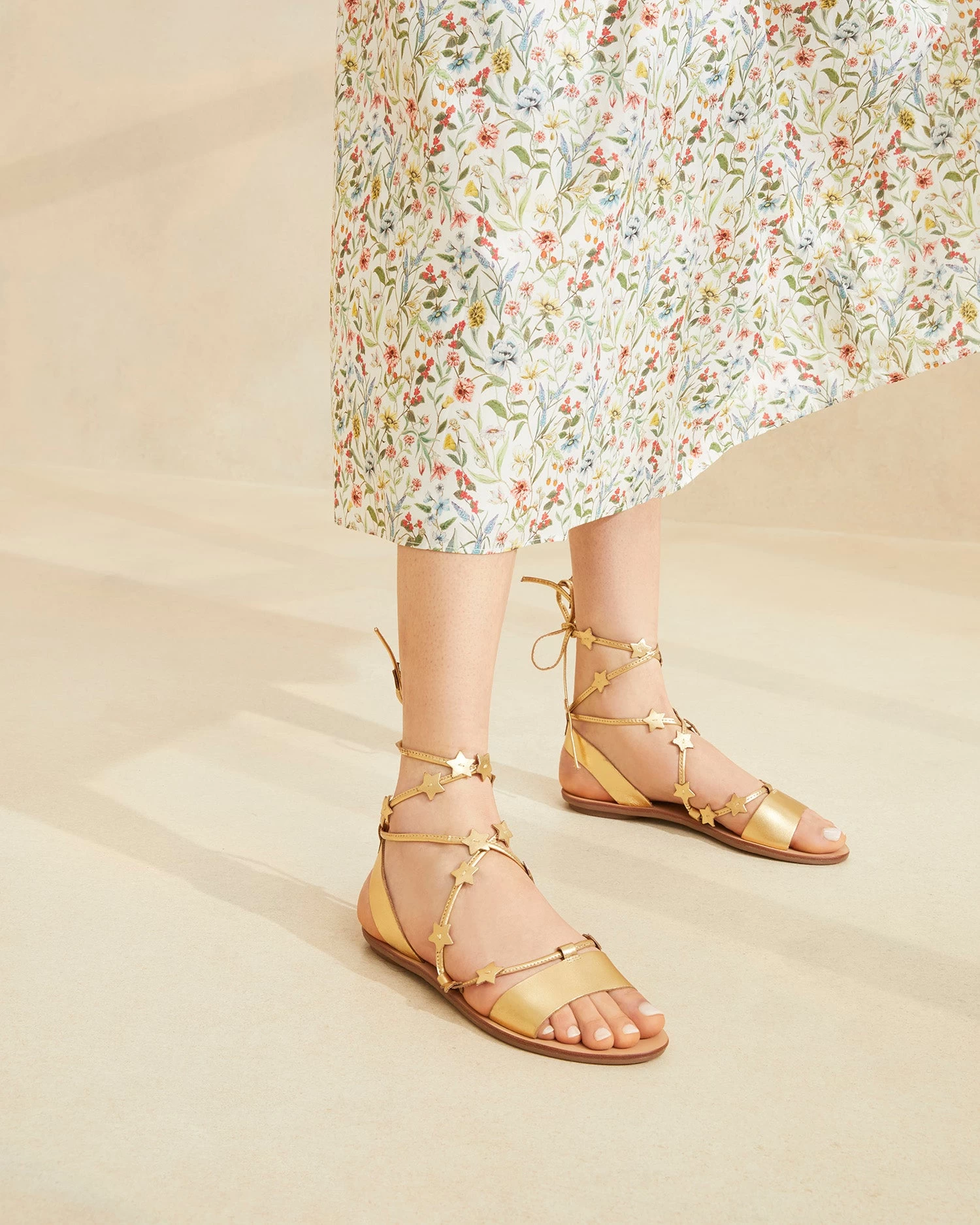 Loeffler Randall Starla Gold Wrap Sandal 5 Loeffler Randall Starla Gold Wrap Sandal - Image 5