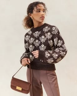 Loeffler Randall Stefania Espresso Baguette Shoulder Bag -Outlet Velin Studio Store STEFANIA SPLS ESPRE 017copy