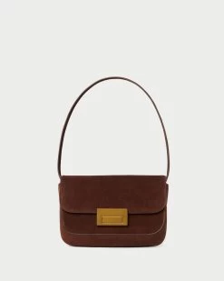 Loeffler Randall Stefania Espresso Baguette Shoulder Bag
