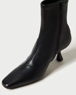 Loeffler Randall Thandy Black Curved Heel Bootie 7 Loeffler Randall Thandy Black Curved Heel Bootie -Outlet Velin Studio Store THANDY N BLACK 3