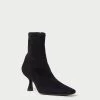 Loeffler Randall Thandy Black Suede Curved Bootie
