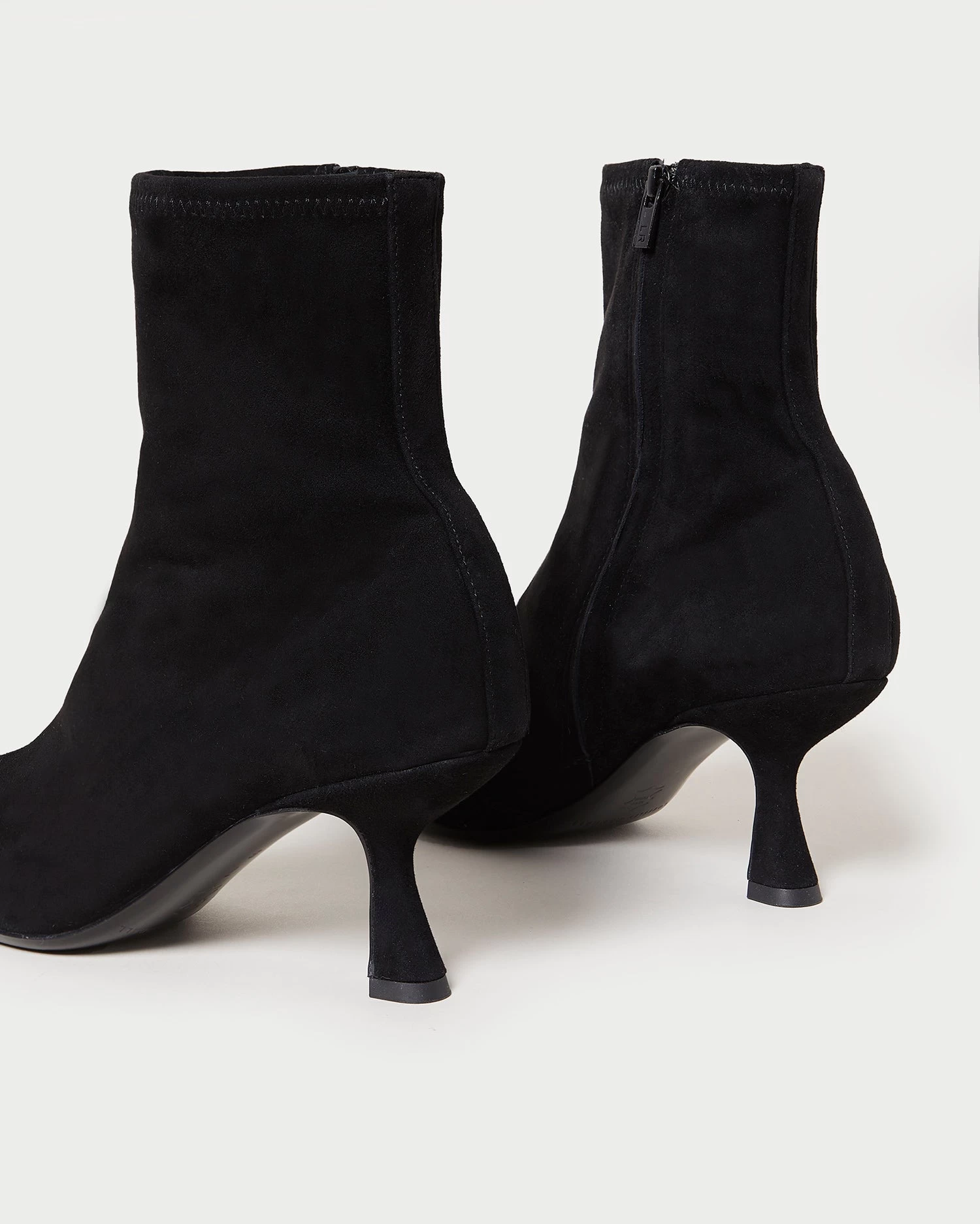 Loeffler Randall Thandy Black Suede Curved Bootie 4 Loeffler Randall Thandy Black Suede Curved Bootie - Image 4