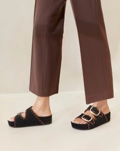 Loeffler Randall Theo Black/Sienna Footbed Sandal -Outlet Velin Studio Store THEO KSVL BLKSI 053copy