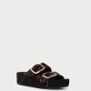 Loeffler Randall Theo Black/Sienna Footbed Sandal