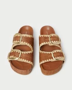 Loeffler Randall Theo Brown/Natural Footbed Sandal -Outlet Velin Studio Store THEO R CUONA 3
