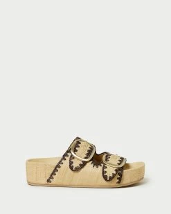Loeffler Randall Theo Natural/Brown Footbed Sandal -Outlet Velin Studio Store THEO R NATBN 2