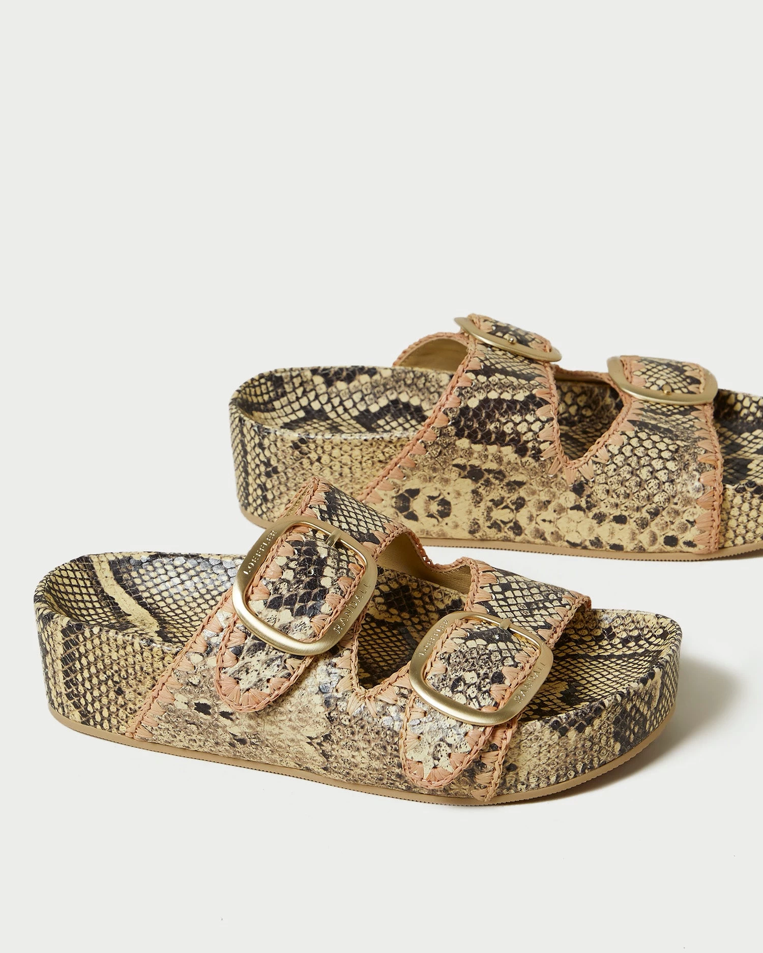 Loeffler Randall Theo Bone/Pink Footbed Sandal 4 Loeffler Randall Theo Bone/Pink Footbed Sandal - Image 4