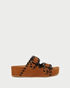 Loeffler Randall Theo Cacao/Black Footbed Sandal -Outlet Velin Studio Store THEO SSVL CABLK 2