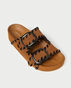 Loeffler Randall Theo Cacao/Black Footbed Sandal -Outlet Velin Studio Store THEO SSVL CABLK 3