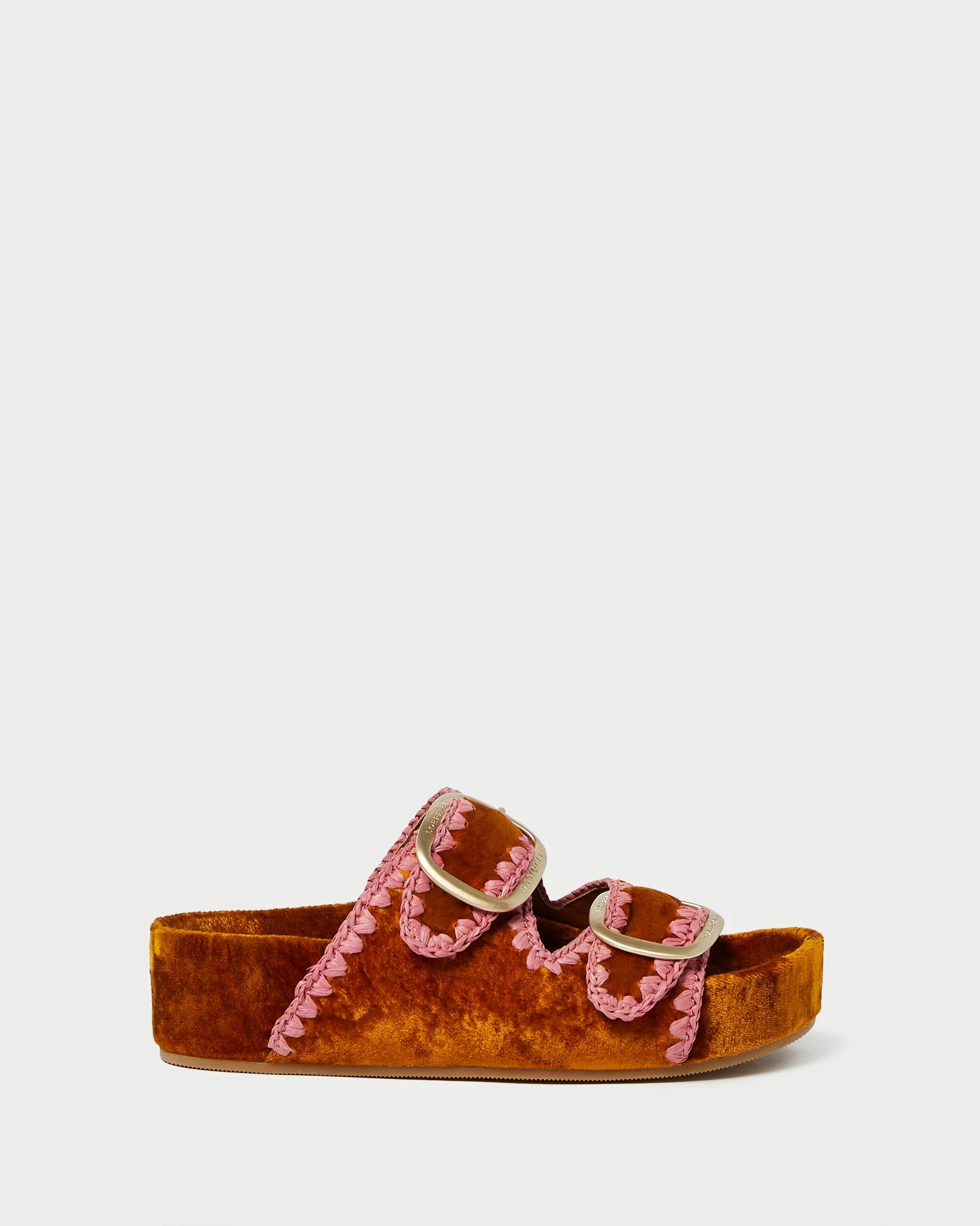 Loeffler Randall Theo Ochre/Blush Footbed Sandal 2 Loeffler Randall Theo Ochre/Blush Footbed Sandal - Image 2