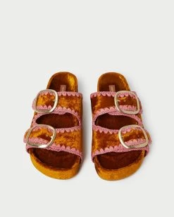 Loeffler Randall Theo Ochre/Blush Footbed Sandal 7 Loeffler Randall Theo Ochre/Blush Footbed Sandal -Outlet Velin Studio Store THEO VLR OCHBL 3