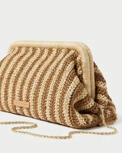Loeffler Randall Trudie Natural/Brown Frame Clutch -Outlet Velin Studio Store TRUDIE CR NATBN 2