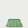 Loeffler Randall Trudie Natural/Green Frame Clutch