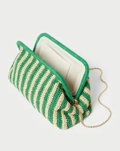 Loeffler Randall Trudie Natural/Green Frame Clutch 7 Loeffler Randall Trudie Natural/Green Frame Clutch -Outlet Velin Studio Store TRUDIE CR NATGS 3