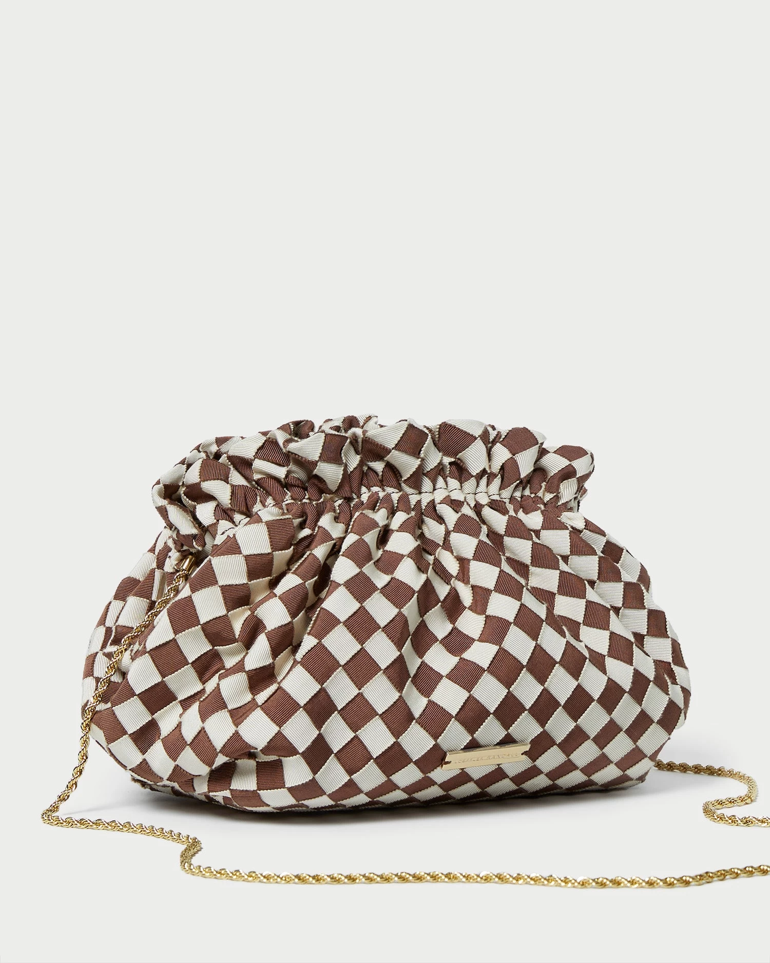Loeffler Randall Willa Brown/Cream Mini Pouch 2 Loeffler Randall Willa Brown/Cream Mini Pouch - Image 2