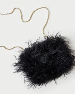 Loeffler Randall Zahara Black Mini Feather Pouch 7 Loeffler Randall Zahara Black Mini Feather Pouch -Outlet Velin Studio Store ZAHARA FE BLACK 3