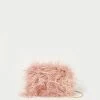 Loeffler Randall Zahara Blush Mini Feather Pouch