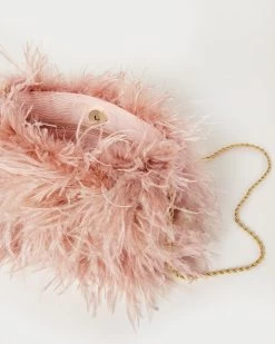 Loeffler Randall Zahara Blush Mini Feather Pouch -Outlet Velin Studio Store ZAHARA FE BLUSH 4