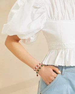 Loeffler Randall Zena Multi Beaded Bracelet Set -Outlet Velin Studio Store ZENA BD PINMU 0011